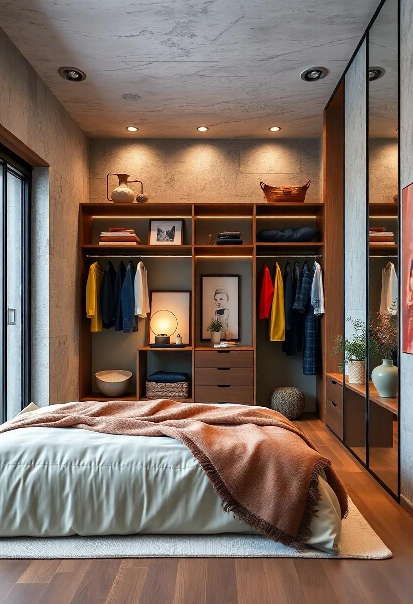 Bold Accessories: Decorate your wardrobe with stylish accessories like meaningful photos or art to create a personal touch