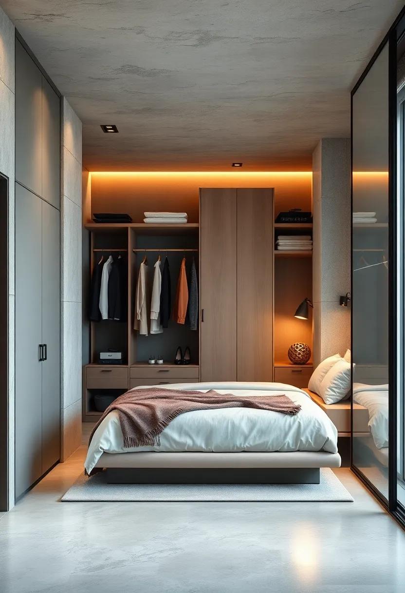 Open Concept Solution: Opt for an open wardrobe to create a spacious feeling, showcasing your favorite pieces while keeping everything organized