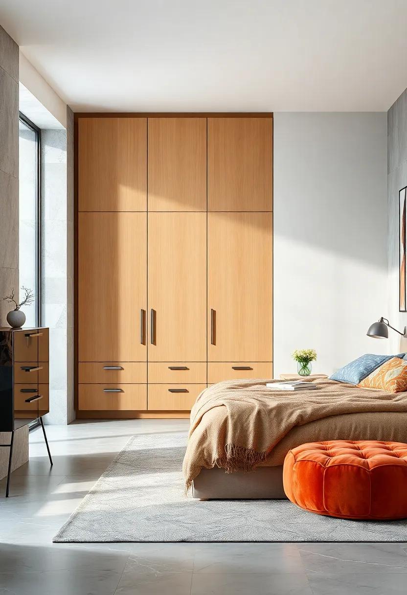 Playful Patterns: Opt for wardrobes with fun patterns or colorful graphics to liven up your bedroom and showcase your personality