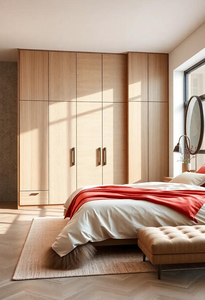 Statement Hardware: Select wardrobes adorned with unique handles and knobs that add an unexpected twist to a classic design