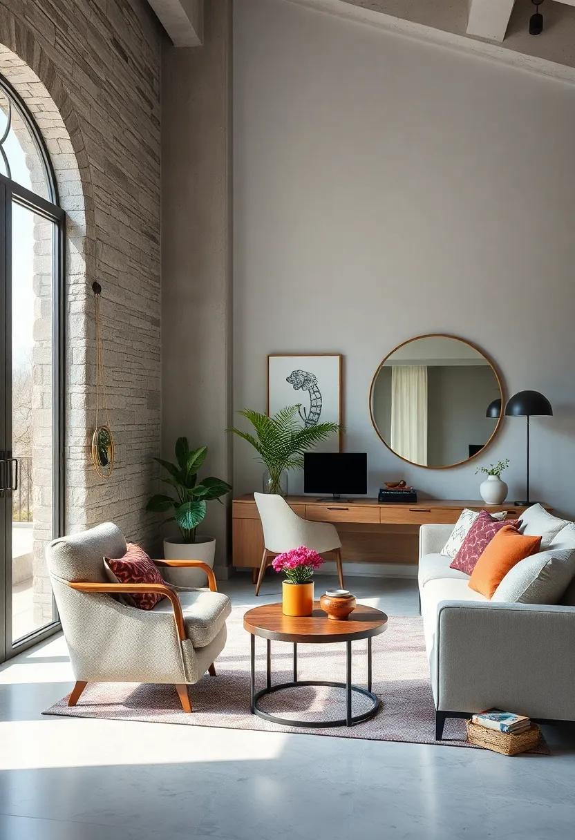 Use Mirrors Strategically: Hang mirrors to enhance natural light and create an illusion of space, making the office feel larger and brighter