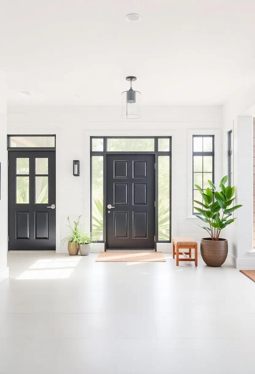 Space-Saving Solutions in Modern Farmhouse Entrances