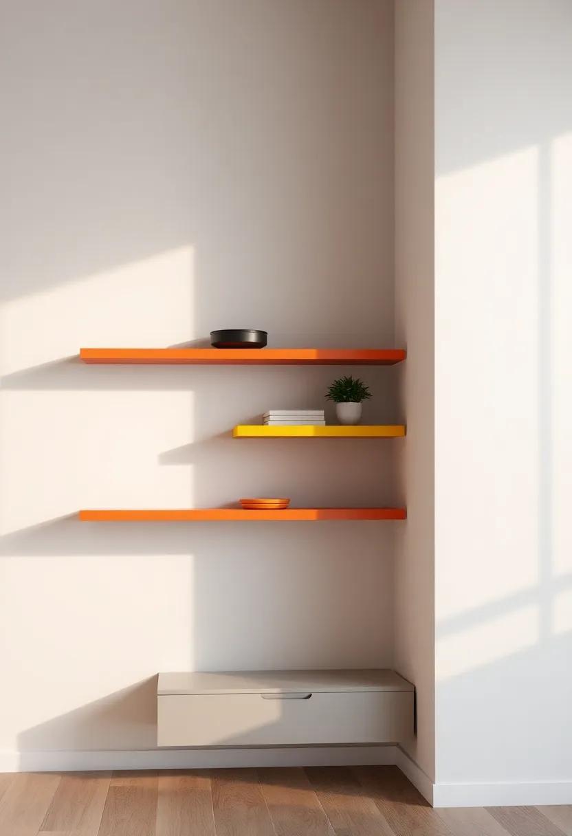 Making a Statement: Bold Color Choices for Floating Shelves