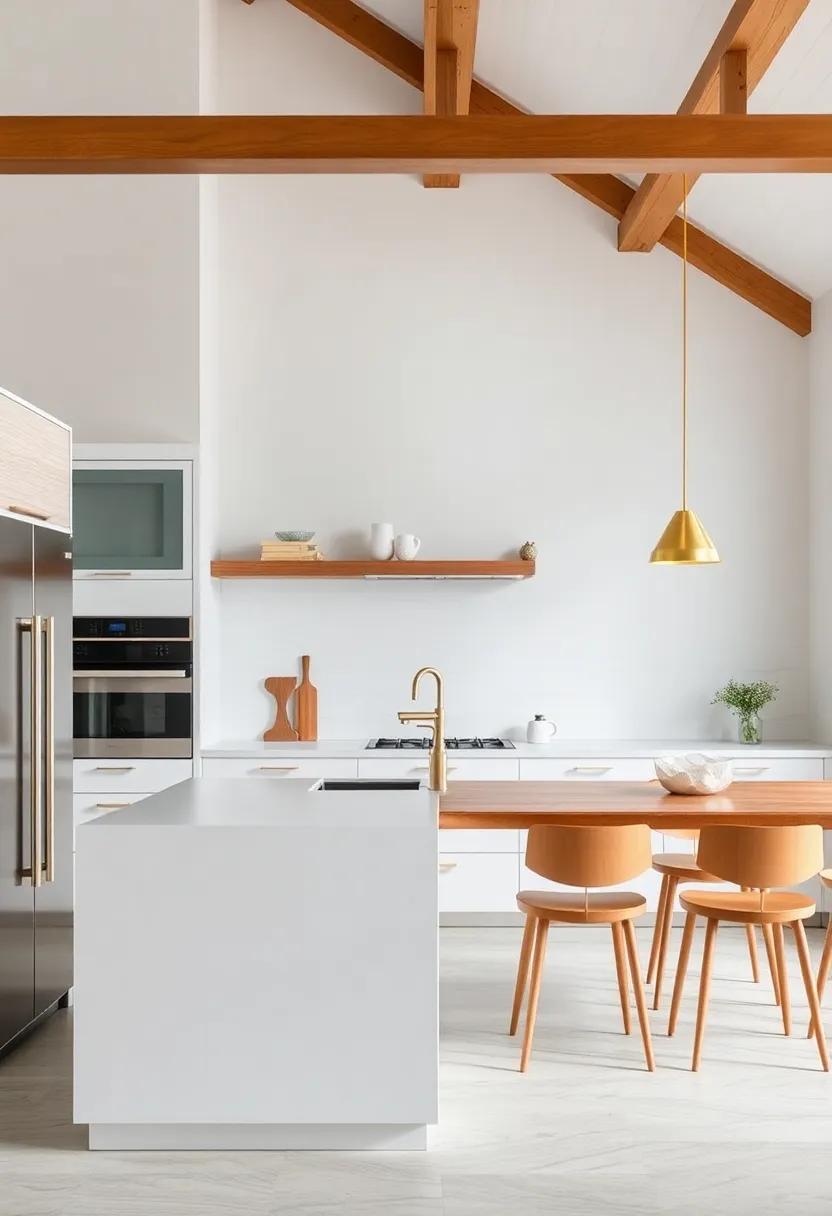 Accent Structural Elements: Paint structural beams⁤ or posts in brass ⁢tones to blend ⁣functionality with‍ chic design