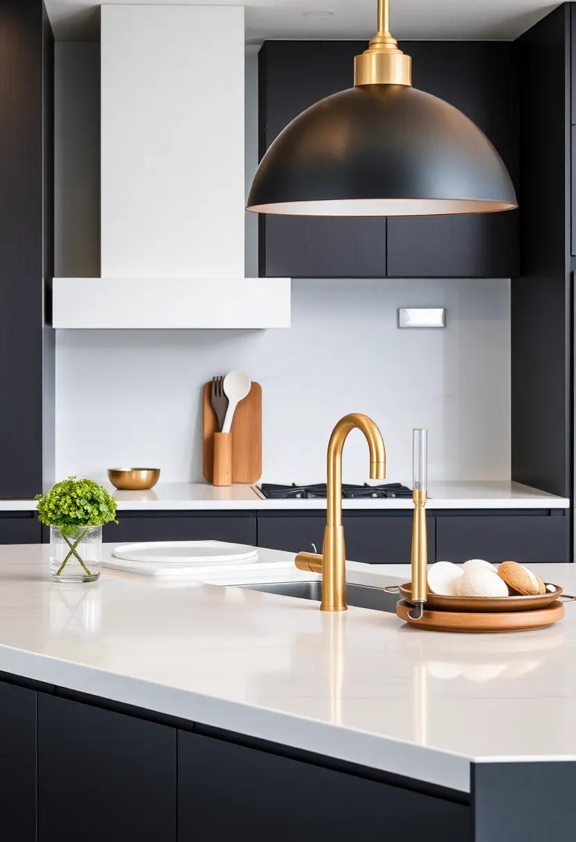 Personalized Touches: Consider custom brass engravings or monograms on kitchen accessories for a ‍personalized and stylish flair