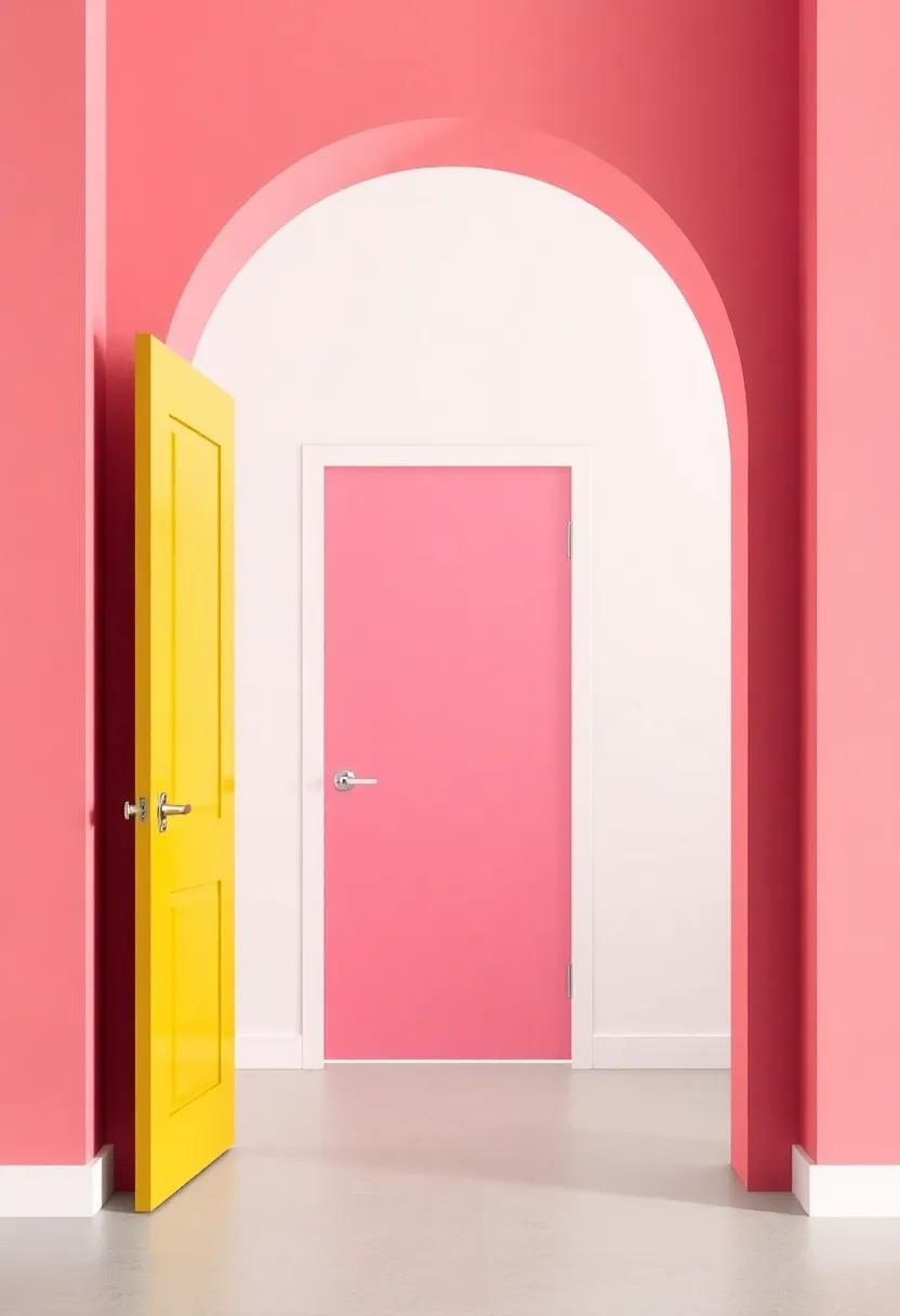 Colorful Accents: Using Bold Hues to Liven Up the Kitchen Door