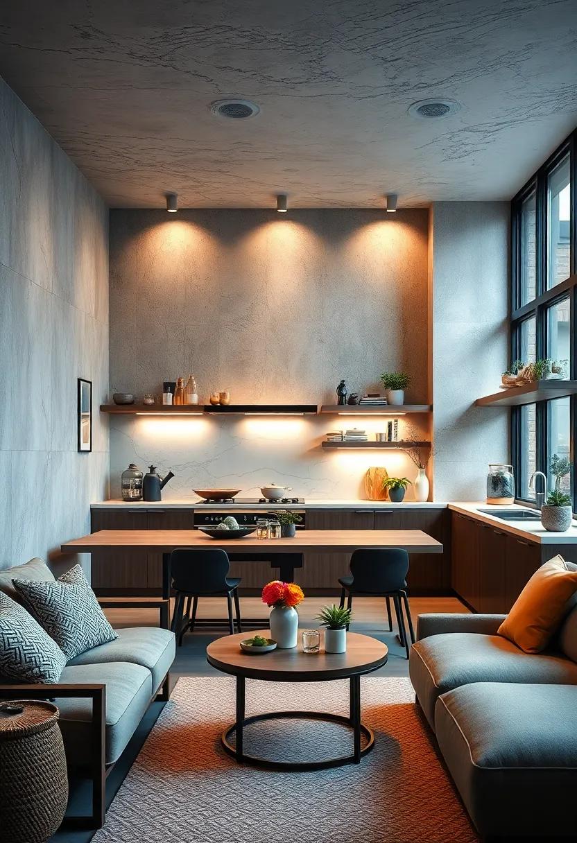 Indirect Lighting: Use dimmable and soft lighting to enhance the mood without overwhelming the senses or drawing attention away from the space