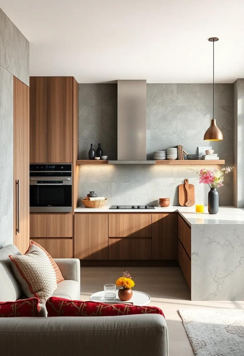 Integrated Appliances: Conceal appliances behind cabinetry for a seamless and uncluttered appearance
