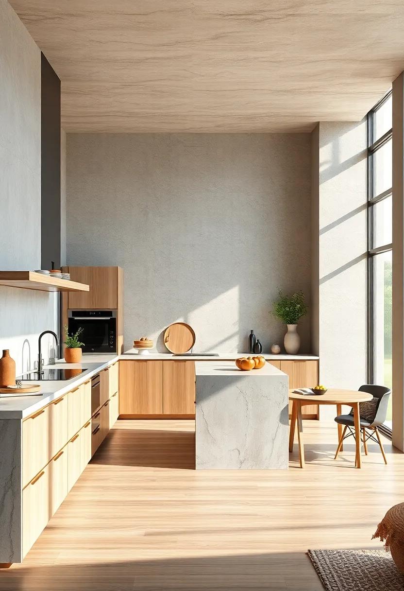 Invest in Quality Materials: Opt for durable and high-quality surfaces,like natural wood or polished stone,that age beautifully over time