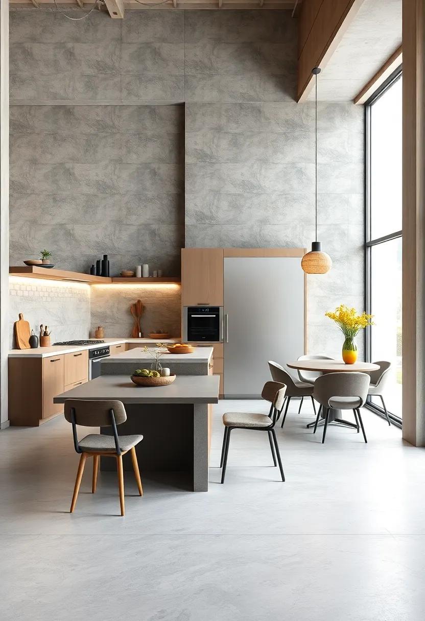 Zone Designation: Arrange the kitchen into zones for cooking,eating,and socializing to enhance functionality while retaining a minimalist look