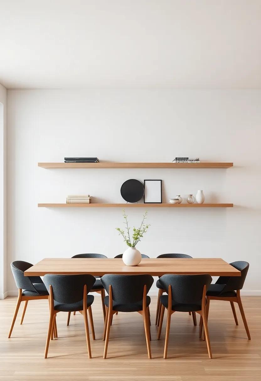 Scandinavian Simplicity: Emphasize clean lines and natural materials with floating shelves that reflect Scandinavian design principles