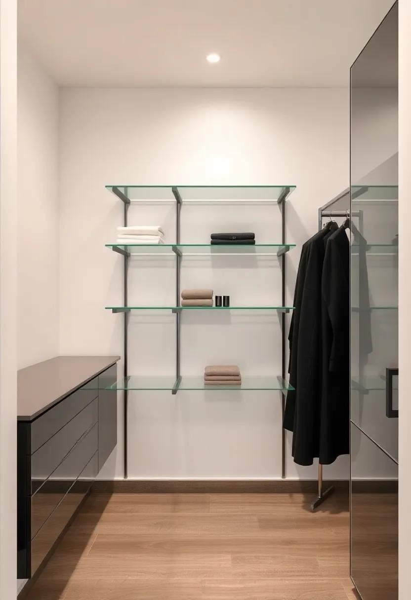 Utilize corner shelves: Maximize space by implementing floating shelves in corner areas, transforming underutilized spots into storage opportunities