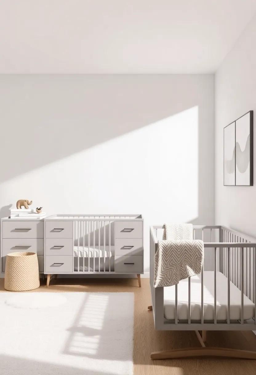 Easy-Clean Surfaces: Opt for materials that are wipeable or machine washable, making daily upkeep a simple task in the busy nursery environment
