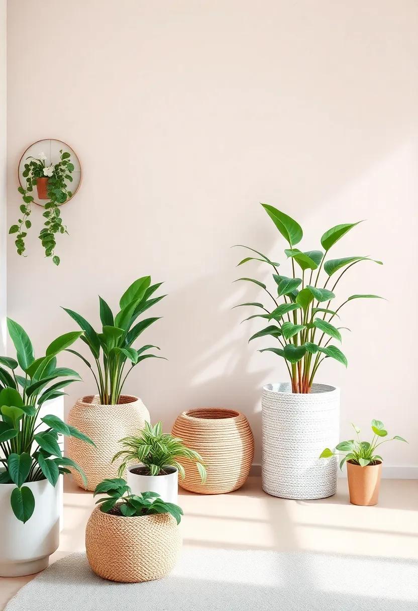 Indoor Plants: Introduce greenery through easy-to-care-for plants that purify the air and add a vibrant touch to the nursery space