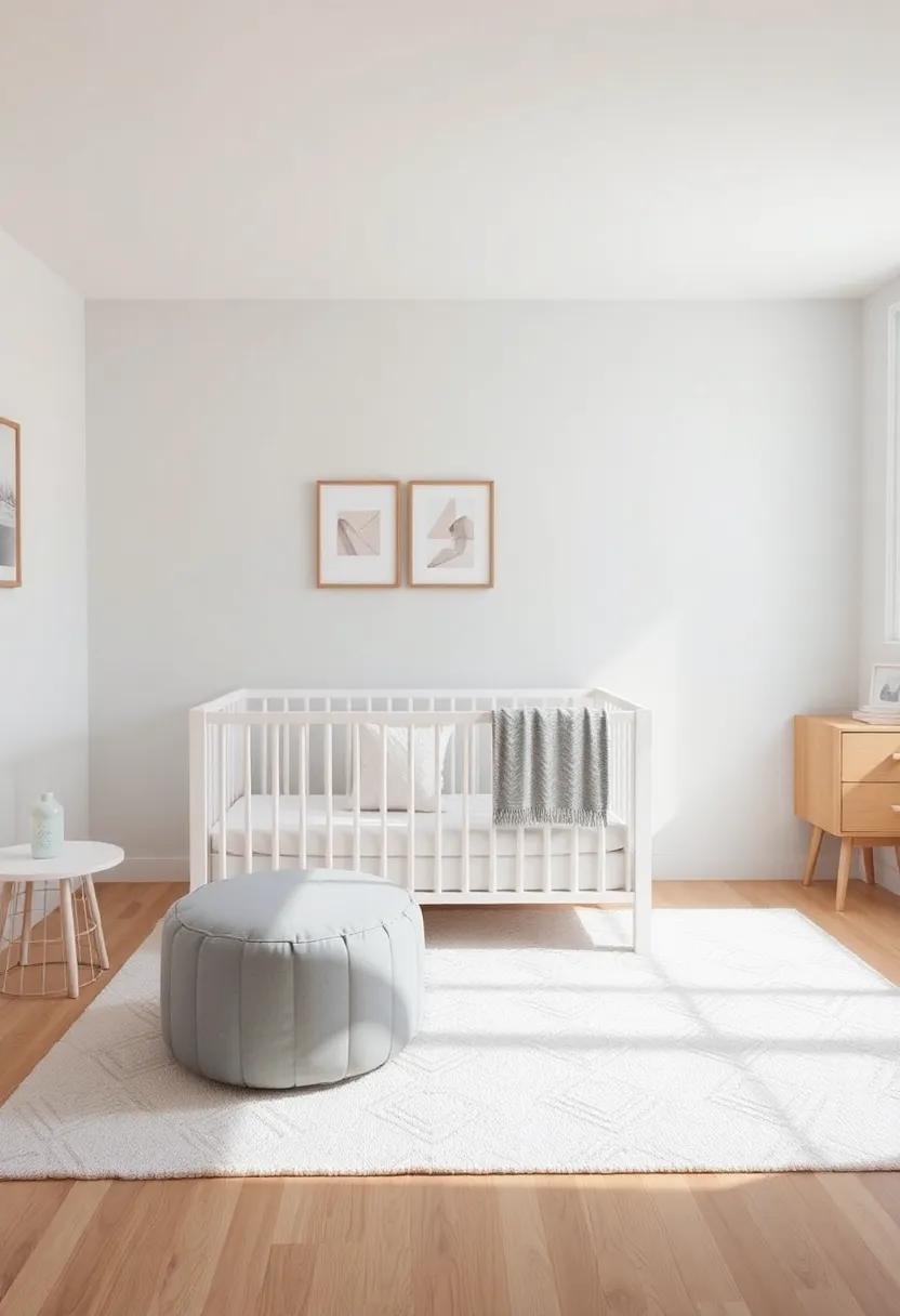 Multi-Functional Furniture: Choose cribs that convert into toddler beds or storage ottomans that double as seating to maximize usability in the nursery