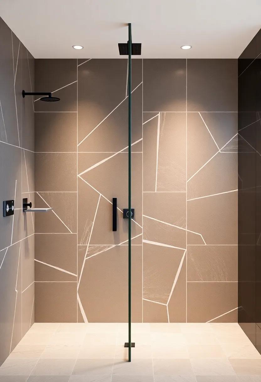 The Power of Geometry: Using Shapes to Create Depth in Shower Areas
