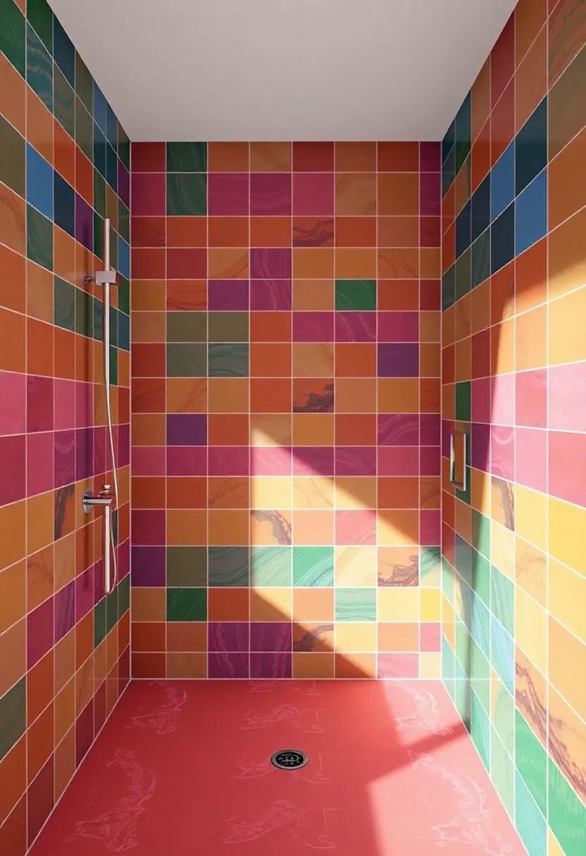 Vibrant Colors Unleashed: The Impact of Rich Hues in Shower Spaces