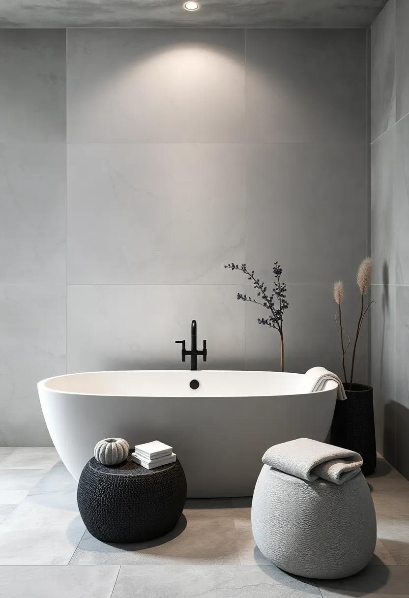 Choosing the Right Bathtub: A Monochrome Haven for Relaxation