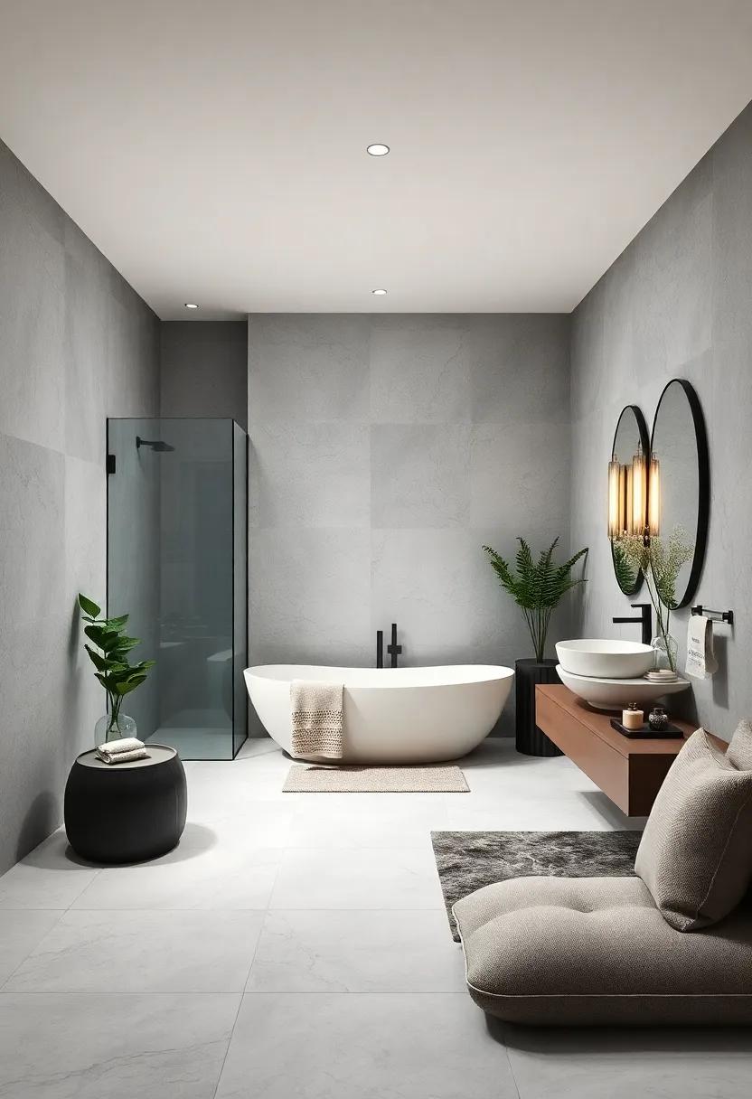 Crafting Visual Harmony with Monochrome Accents in Bathroom Décor