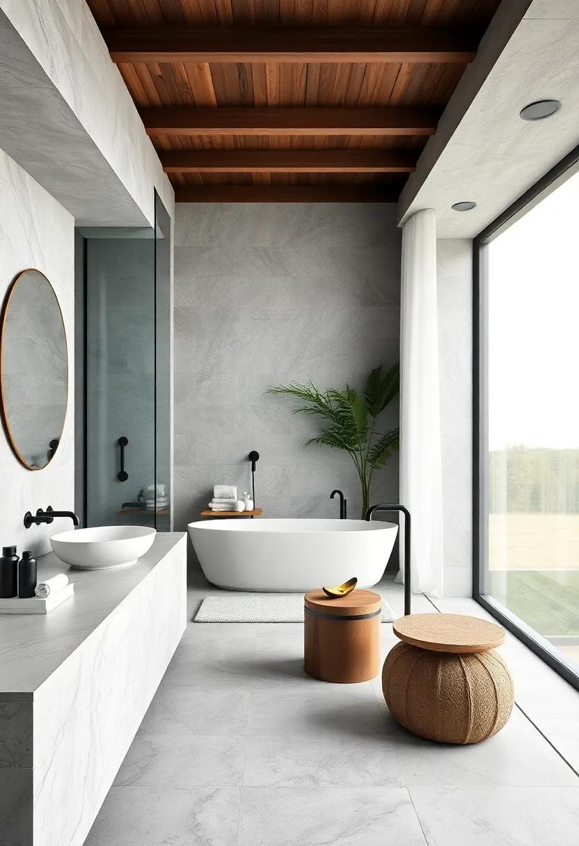 Creating a Tranquil Escape with Soft Monochrome Hues for Your Bathroom Retreat