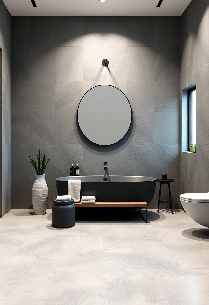 Incorporating bath Accessories: Minimalist Elegance in Monochrome Designs