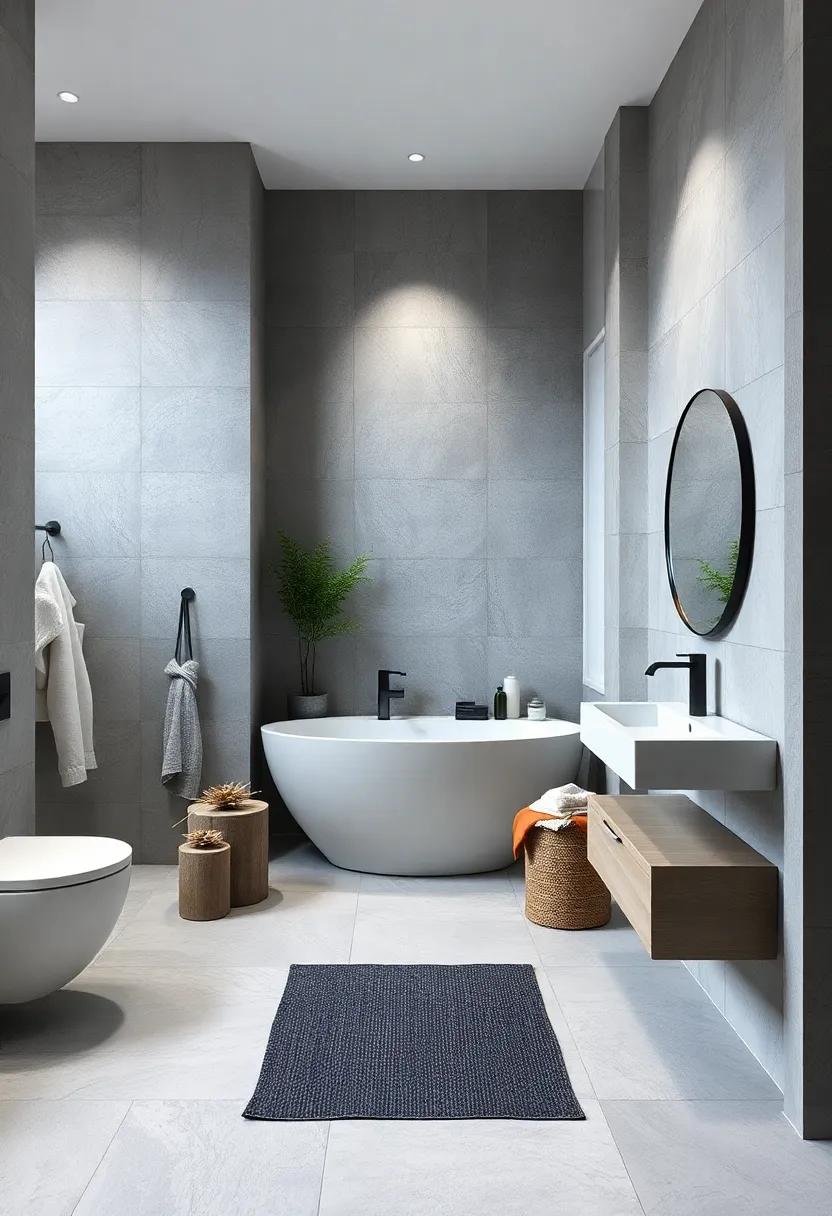 Innovative Use of Space: Fostering Calm through Minimalist Bathroom Layouts
