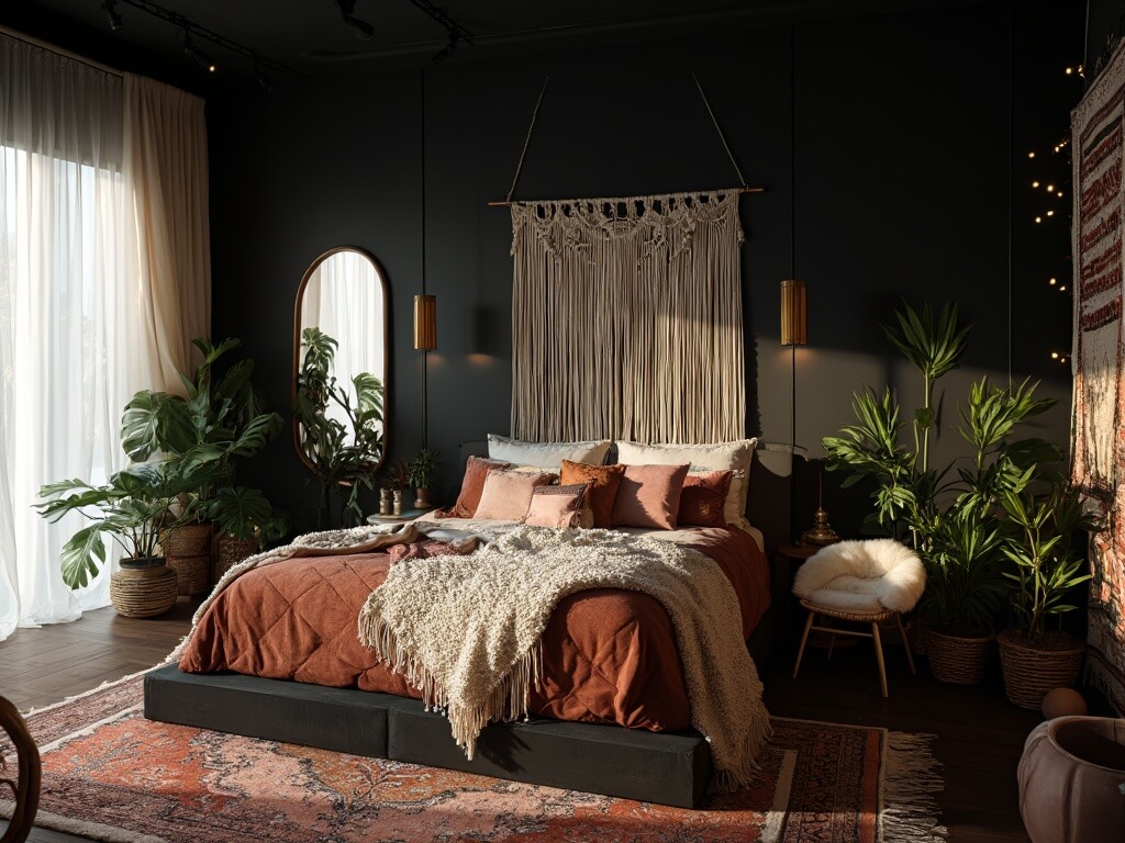 Black Boho Bedroom Ideas: Create a Moody, Eclectic Style Sanctuary