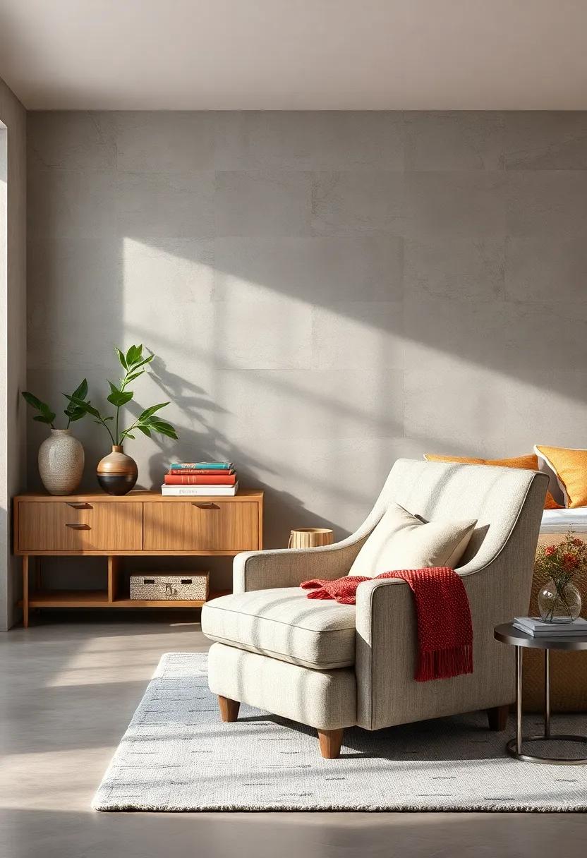 Armchair with storage: Find an armchair that includes hidden compartments to keep your favorite reads or throw blankets close at hand