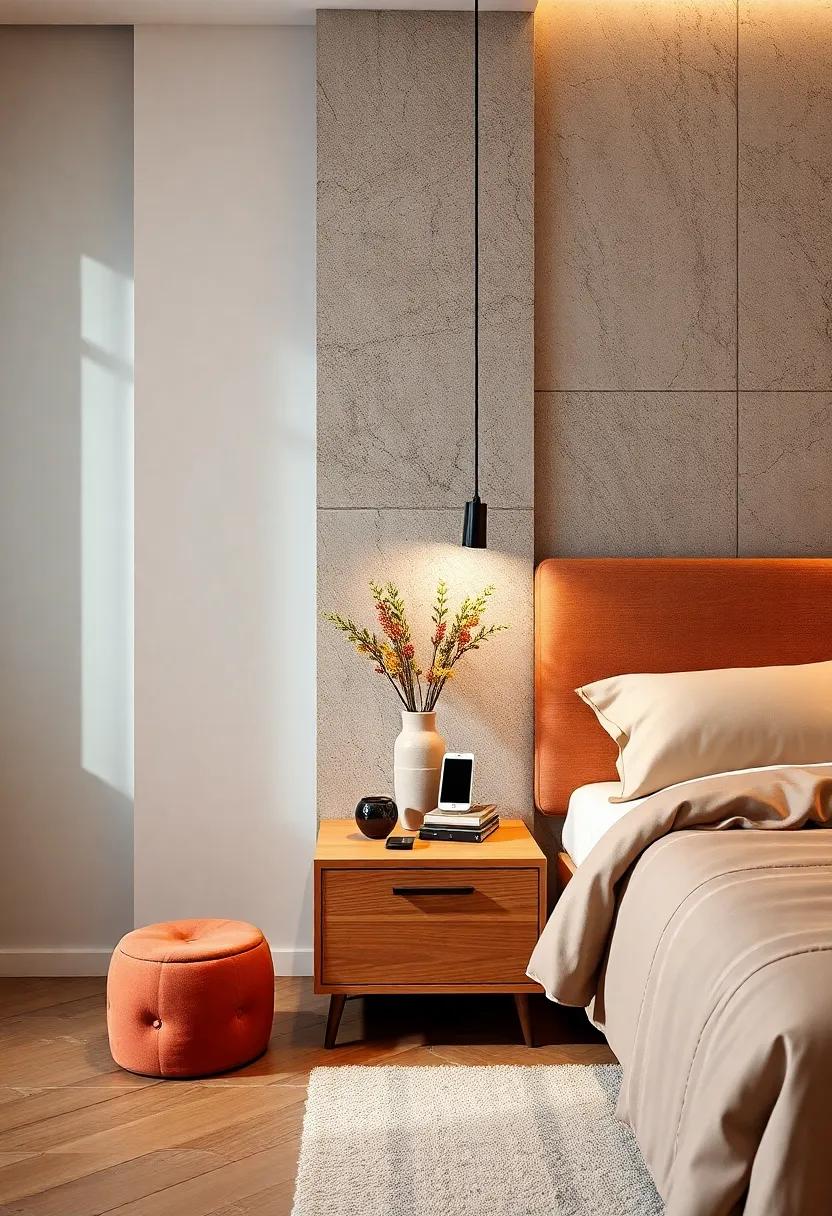 Nightstand with Charging Station: Keep your devices powered up with built-in USB ports while offering a sleek nightstand solution