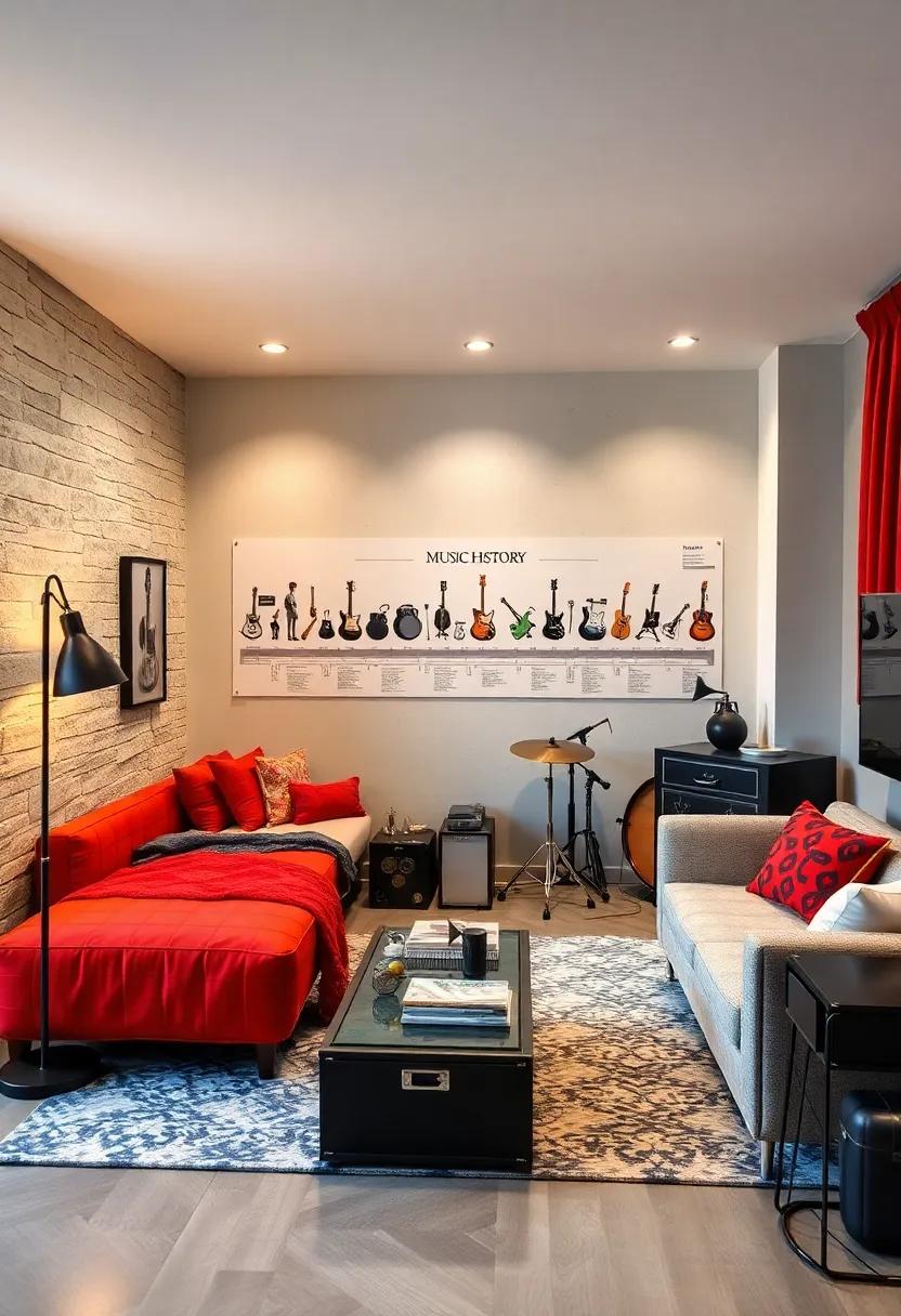 Music History Timeline: create a timeline poster or wall decal showcasing the evolution of his favorite genre or artist, sparking conversation and learning