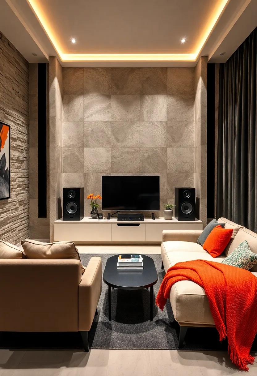 Sound System Setup: Integrate a sleek sound system suitable for his favorite playlists, complete with Bluetooth speakers for seamless streaming