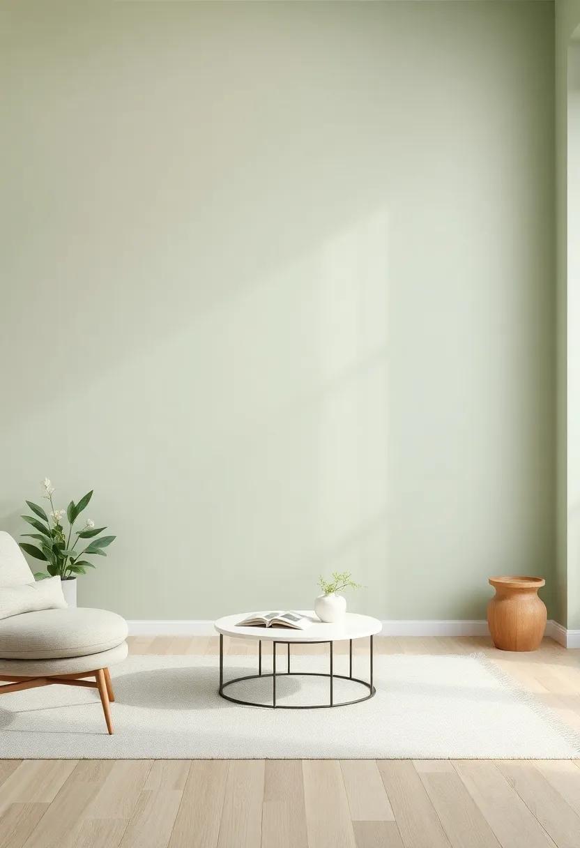 soft Sage Green: A‌ gentle hue‍ that⁢ evokes tranquility ⁣while ⁢adding a ‍touch of nature to your‍ living space