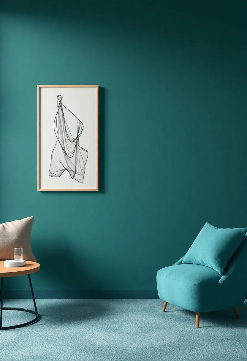 Muted ⁤Teal: A deep, rich color that adds depth and a sense of tranquility to your ​living room ⁢decor