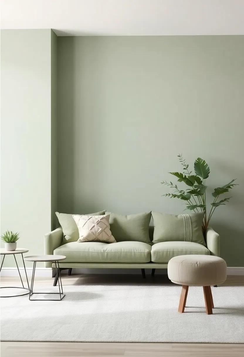sage Mist: A lighter‌ variation⁢ of sage ⁢green,offering a ⁣fresh⁣ and organic vibe suitable for⁤ airy,light-filled spaces