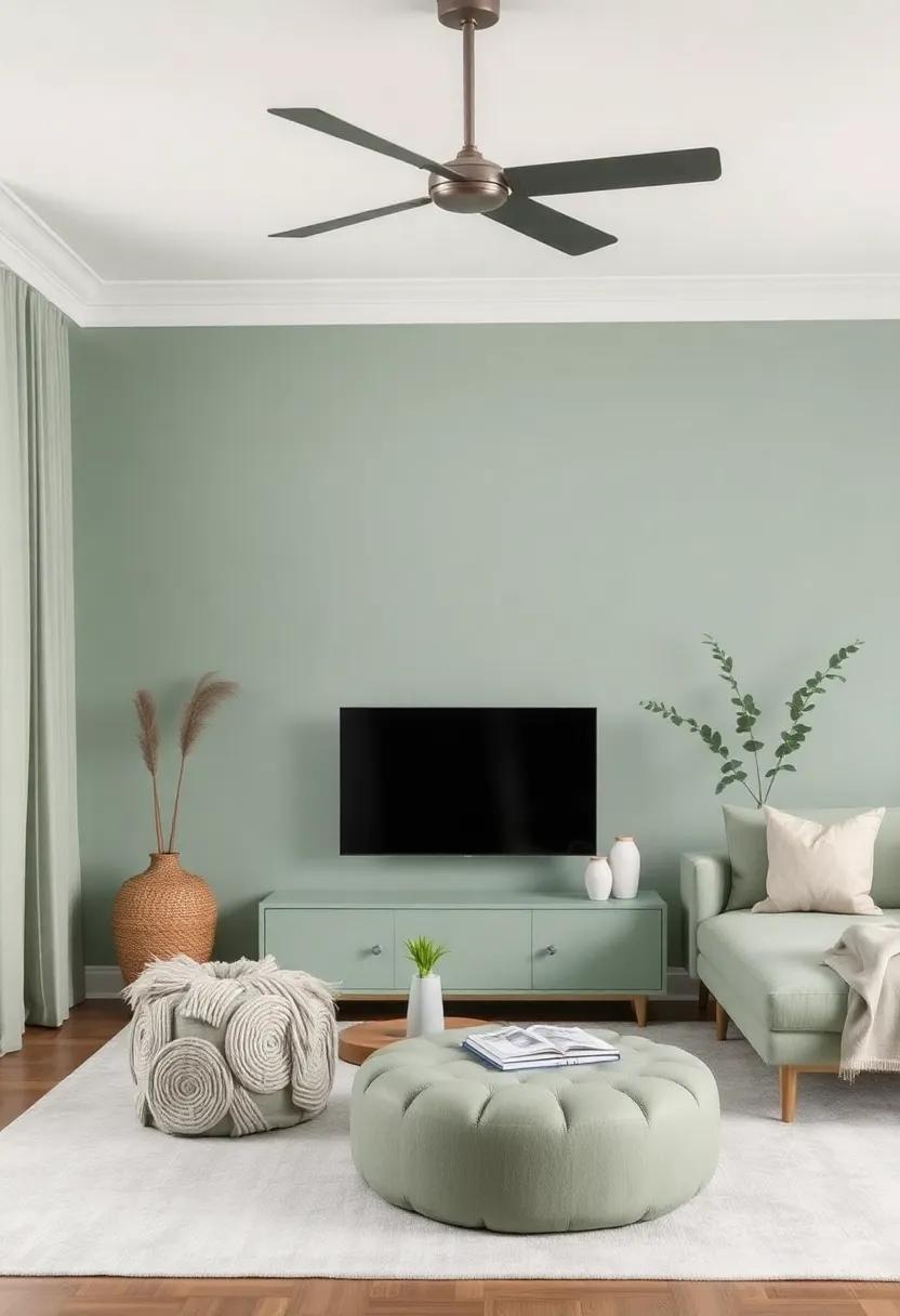 Dusty Mint:‍ A soft version ⁤of mint that brings a refreshing touch while keeping the ⁤overall palette muted and refined