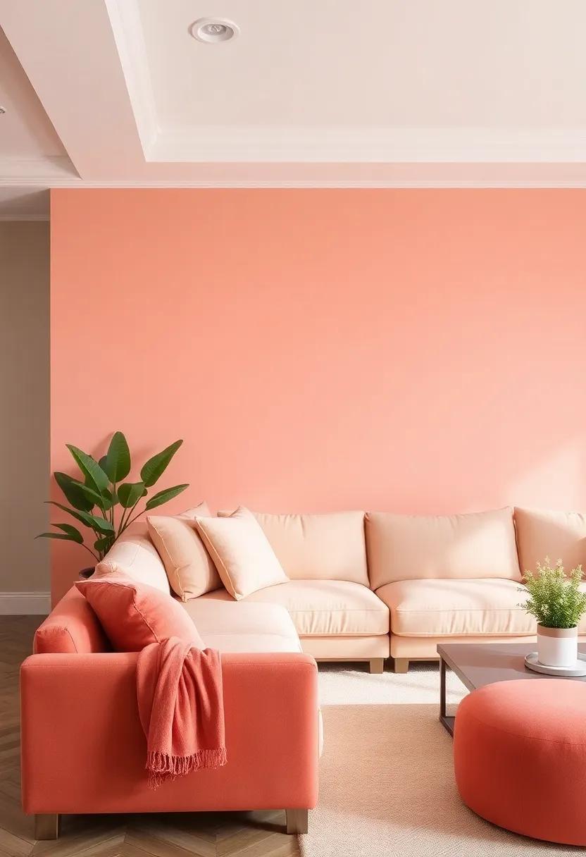 Delicate ⁤Coral: A soft,muted coral that‌ adds a splash of color without overshadowing the room's overall‌ elegance