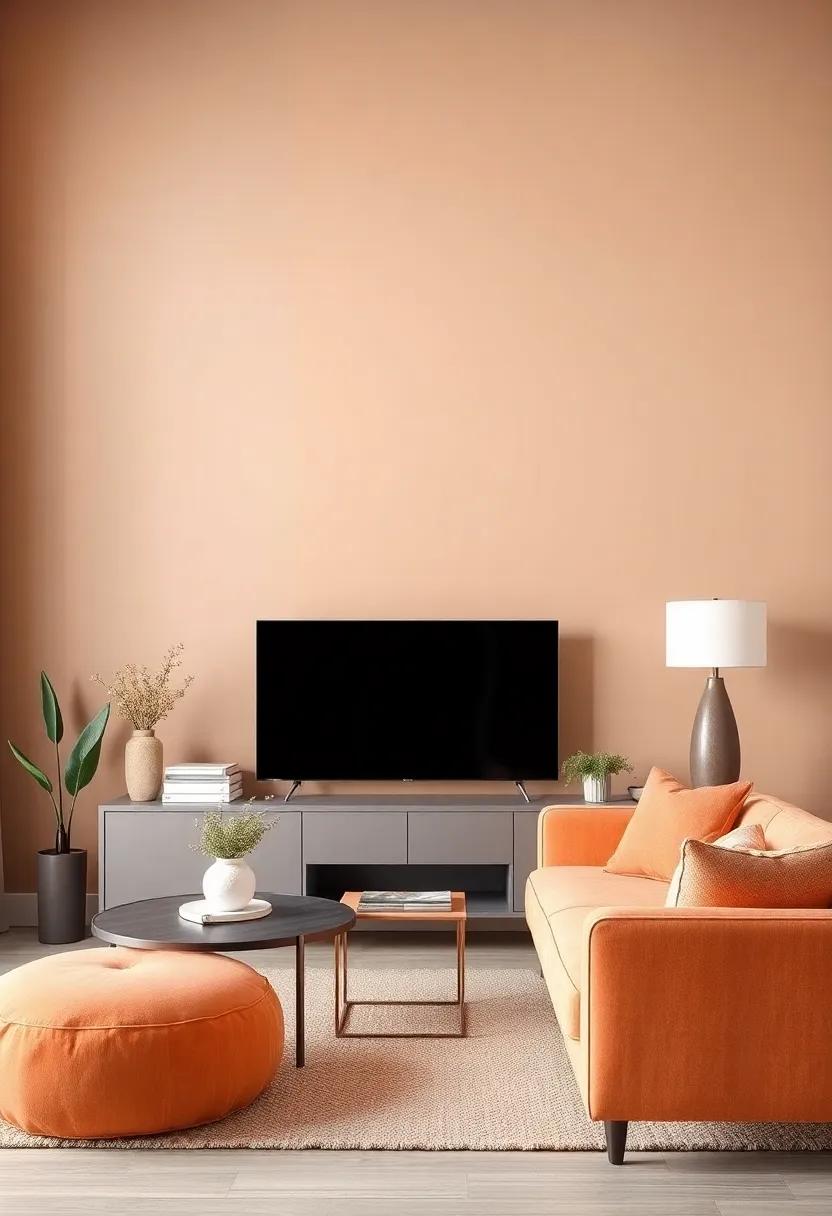 Wash of Peach:‌ This muted ​orange brings warmth‌ and a ⁢hint ⁣of playfulness without‍ overwhelming the⁢ senses