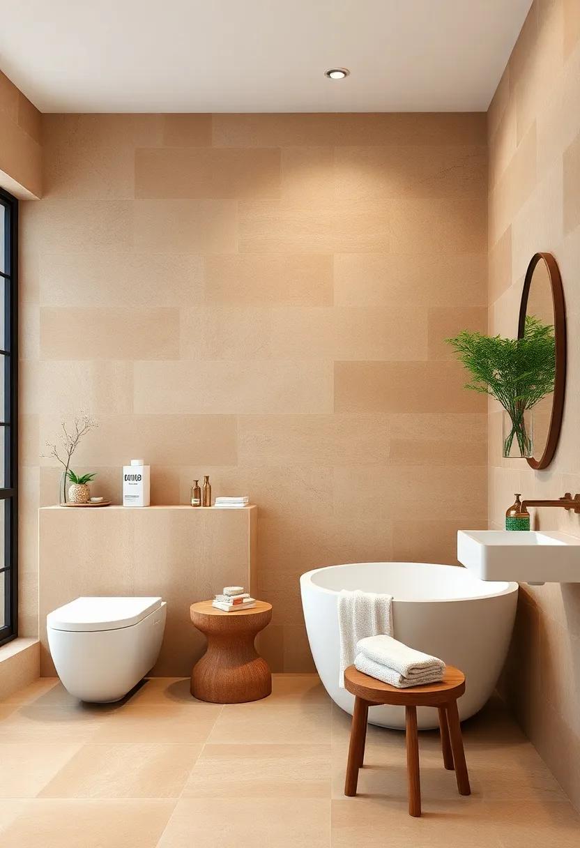 nature's Palette with Sandstone: Explore how sandstone's warm hues and natural textures can harmonize your bathroom with an organic, sophisticated vibe