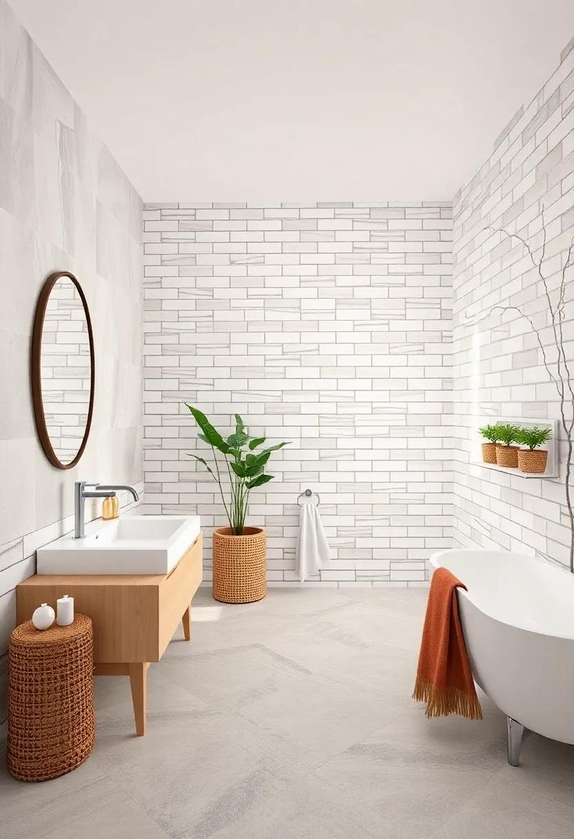 glossy White Subway: Revitalize your space with glossy white subway tiles, creating a clean, modern aesthetic that enhances light and space