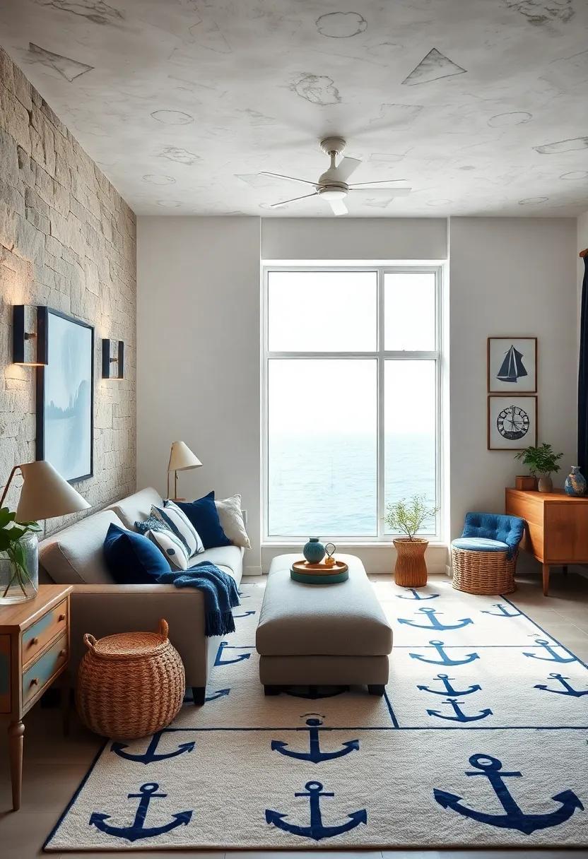 Anchor Motif⁢ Accessories: Decorate the room with anchor-themed ‍pillows and rugs⁣ that seamlessly blend comfort with ocean-inspired flair