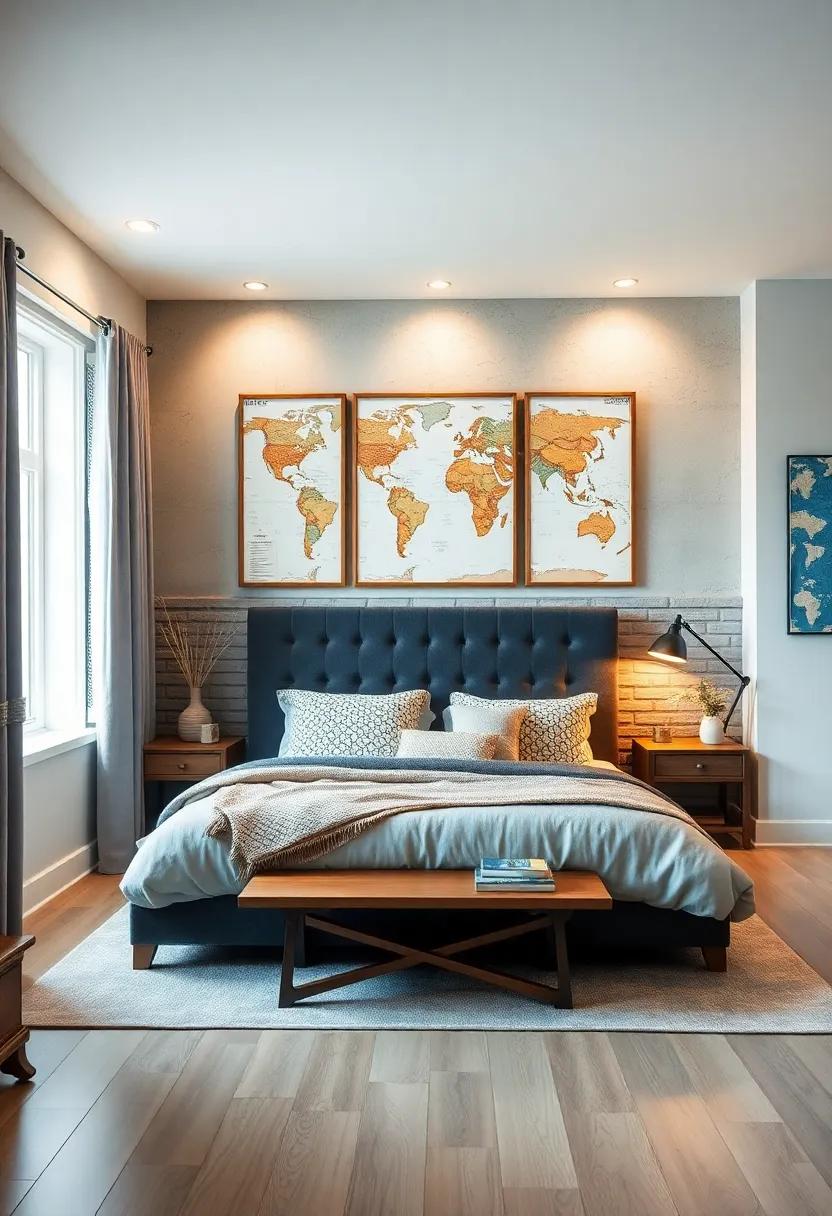 marine⁣ Maps as Art: Frame marine maps⁢ or oceanic⁣ images as gallery ​wall art, inspiring exploration and wanderlust in your son's serene retreat