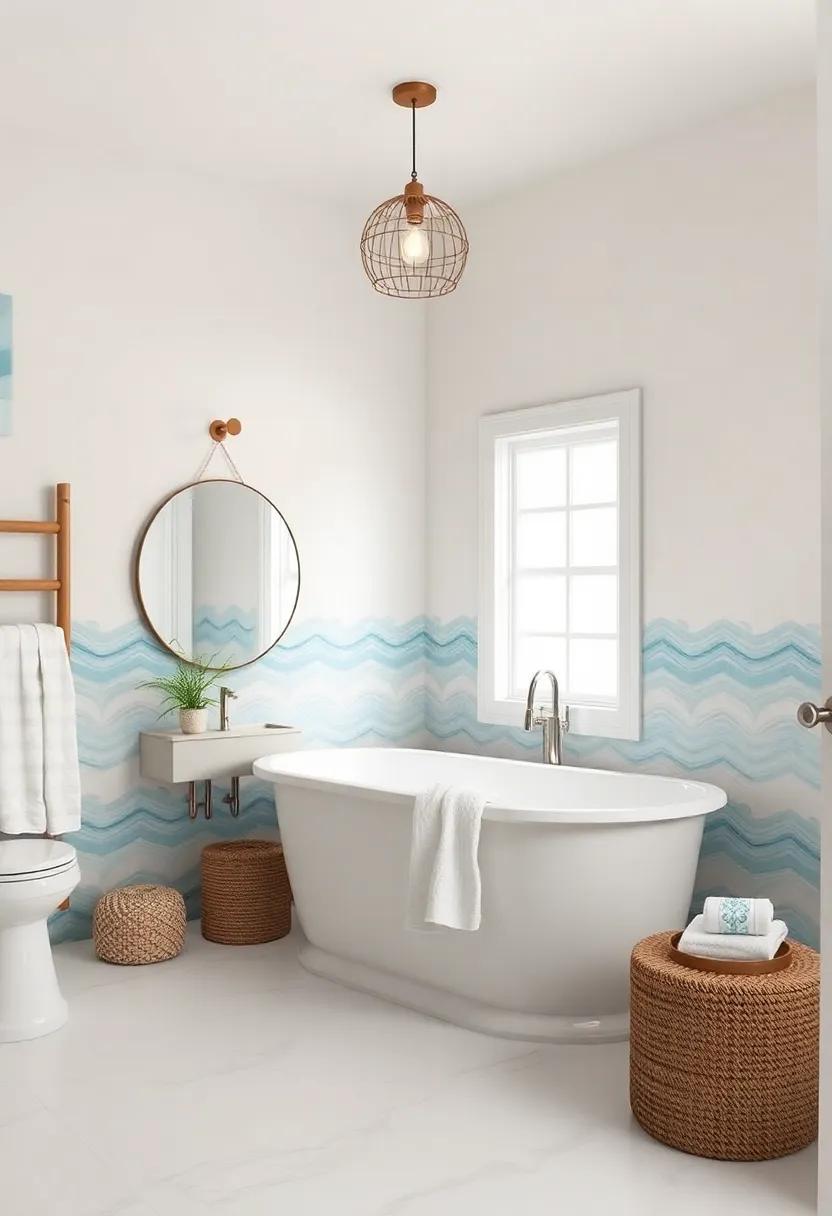 Bringing⁤ the Beach to Shoreside Bathrooms with Coastal Artpieces