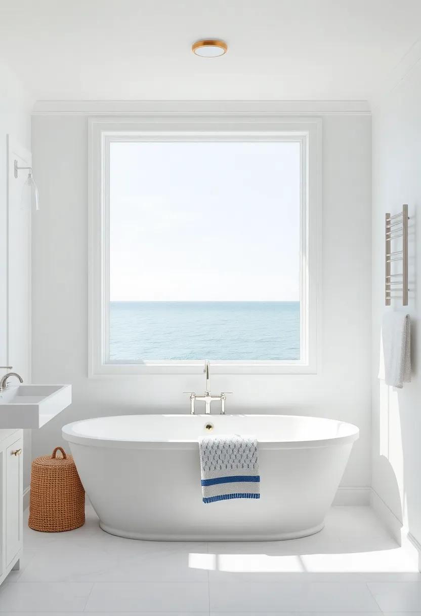 Embrace Natural Light for ‍a bright and Airy Coastal ⁢Bathroom Experience