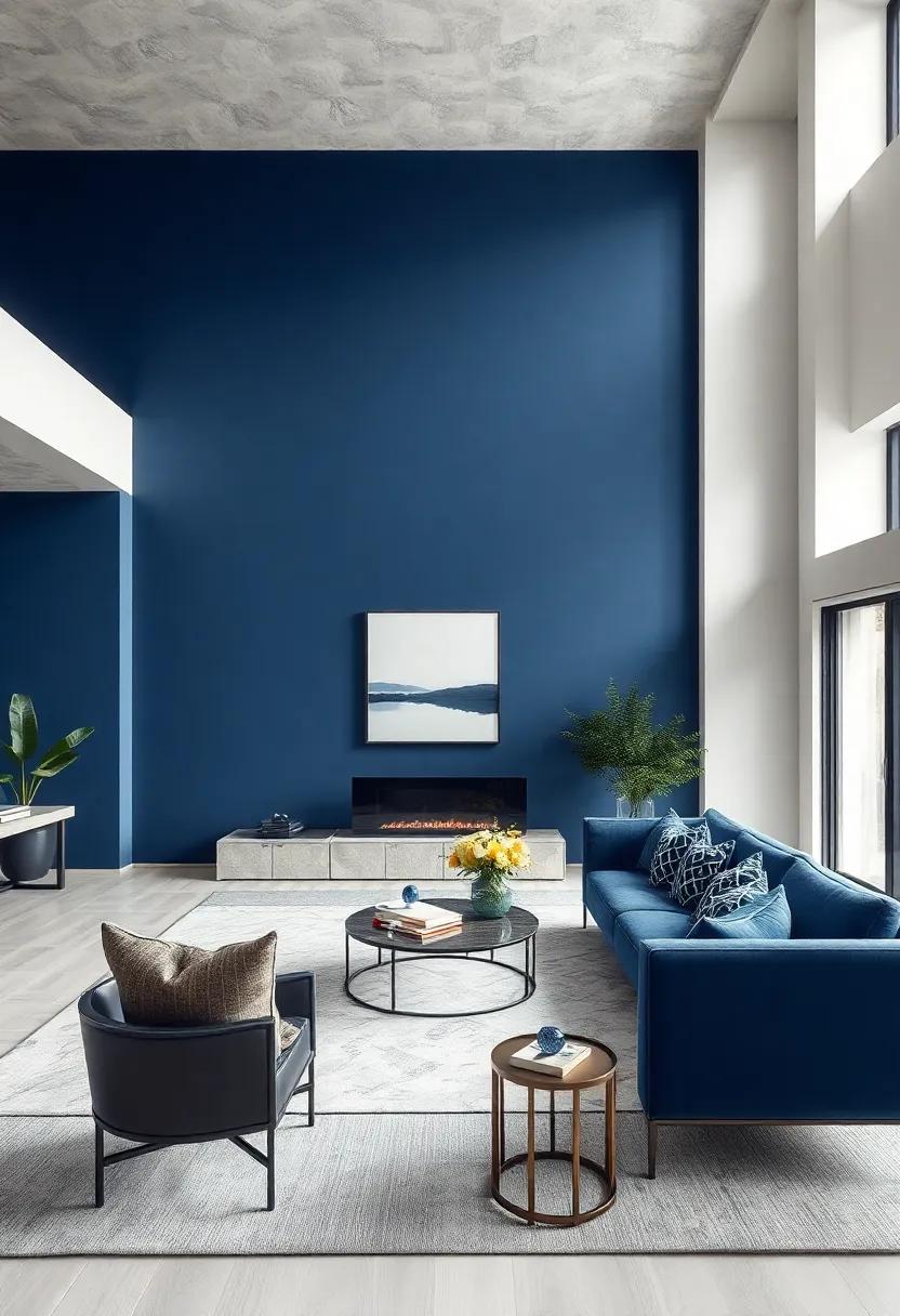 Lighting the Mood: Choosing ⁣Fixtures that Enhance Navy Blue and White⁢ Walls