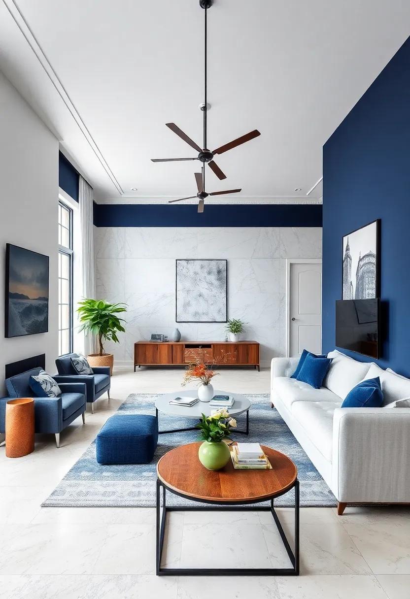 The Psychology ​of Color: Impact of Navy Blue and White on Mood and‌ Space