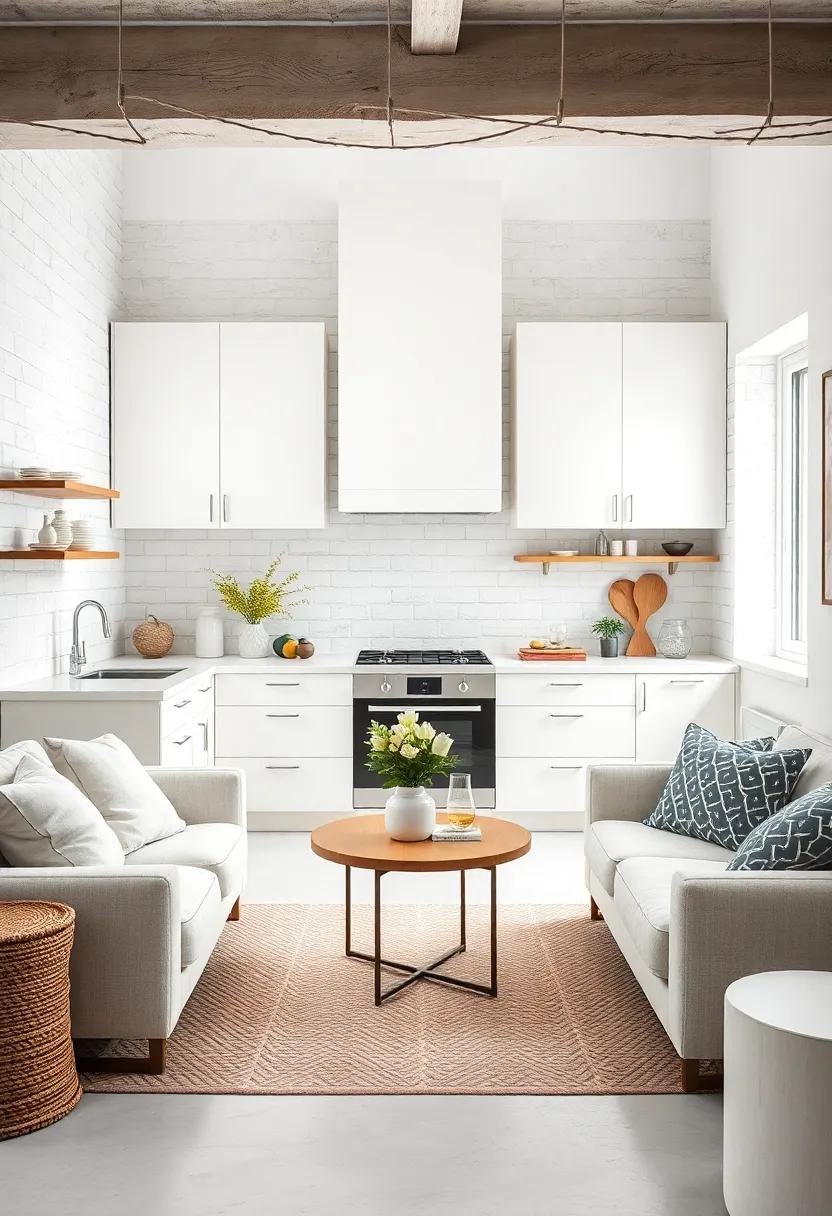 Timeless White on⁣ White: Discover the elegance of an all-white kitchen design, where ⁢various shades​ of white ​create a sophisticated ⁣and airy ⁢atmosphere