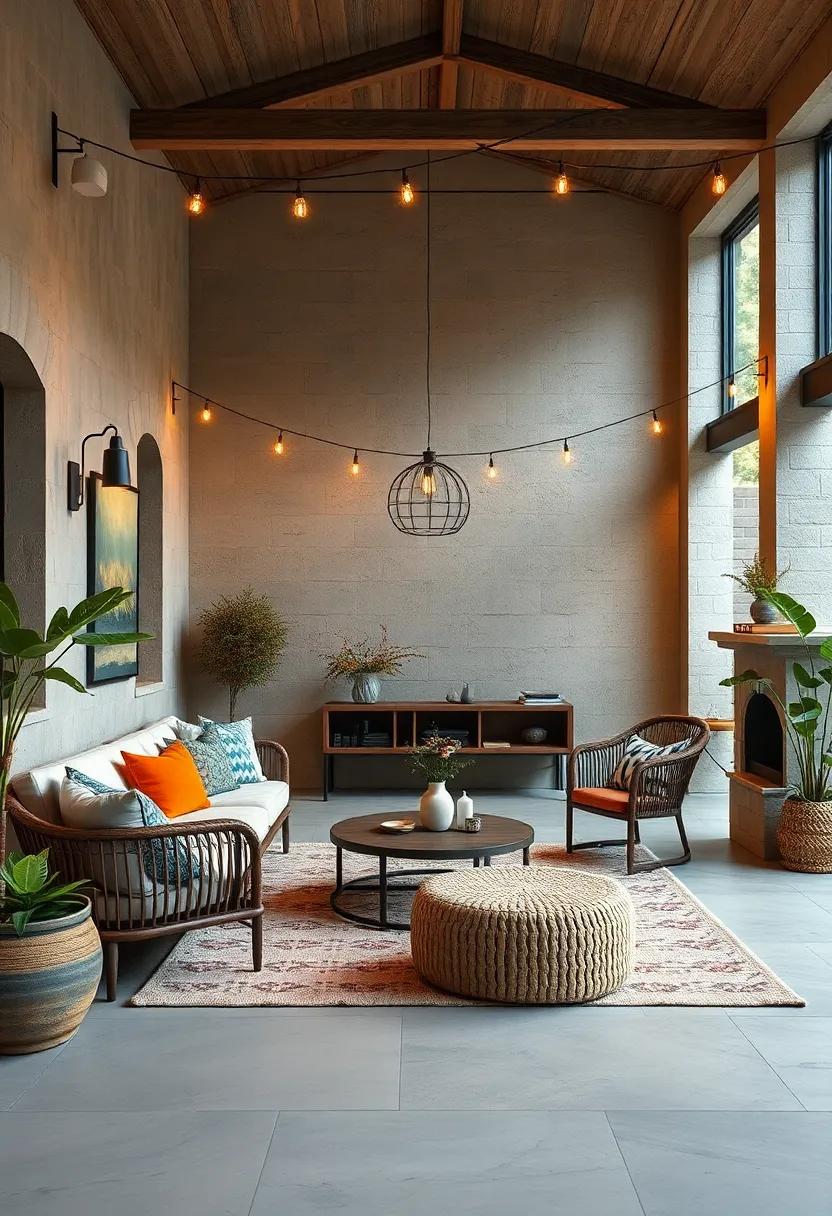 Utilize string lights to add a whimsical charm to outdoor spaces or cozy corners, enhancing their overall warmth