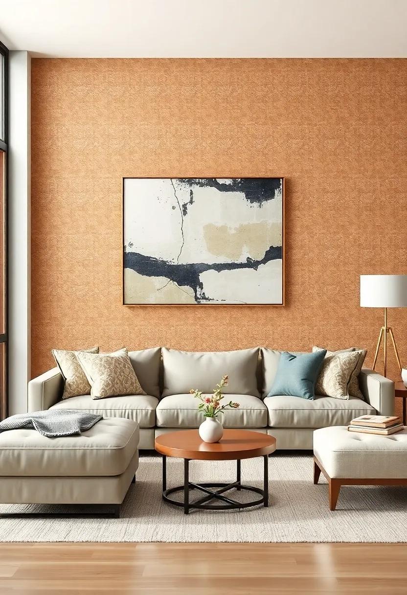 Opt for Monochromatic Art: Select artworks that use varying shades of a single color, reinforcing the muted theme while adding sophistication