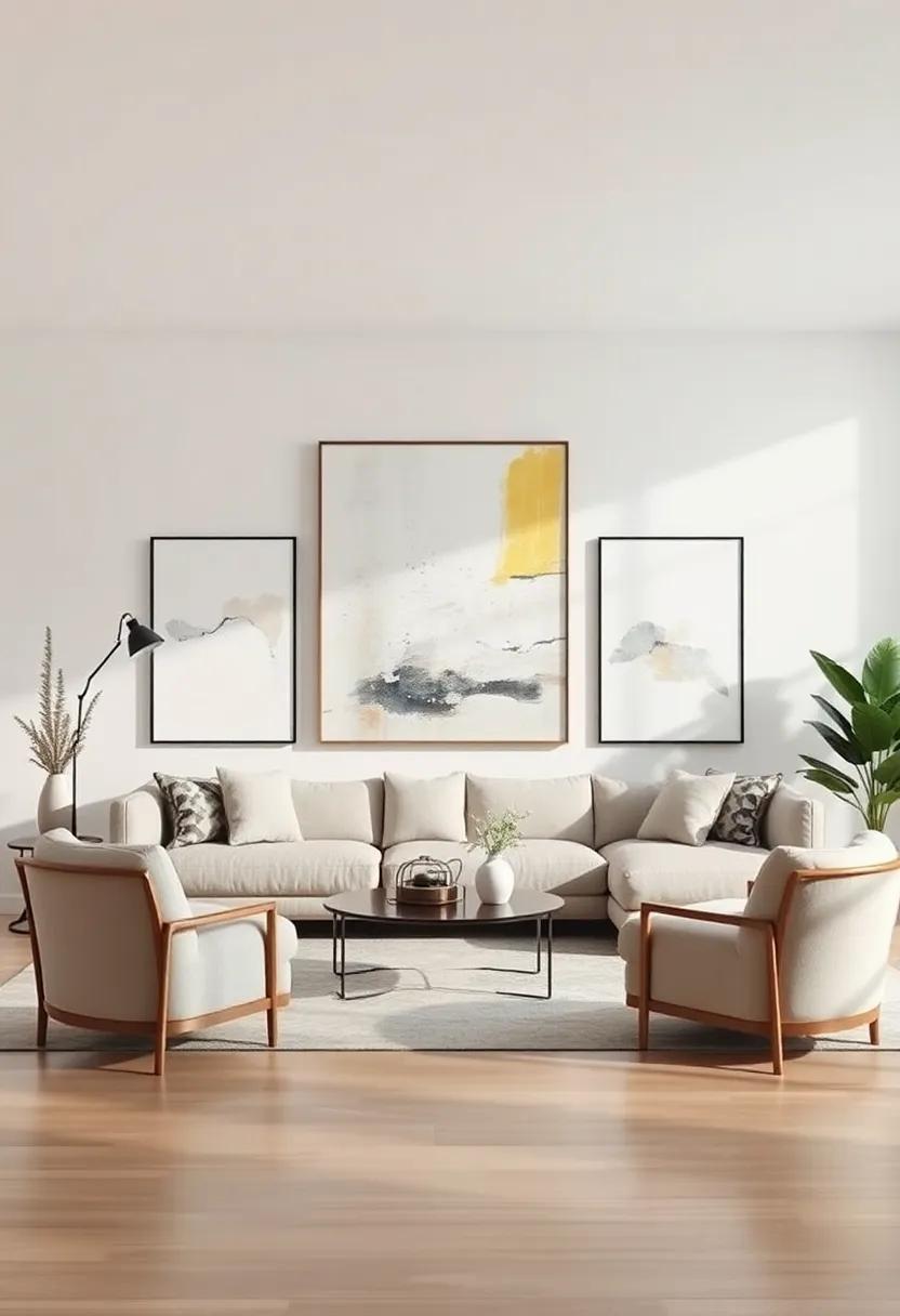 Incorporate Mixed Media: Blend different types of art such as paintings, prints, and sculptures to create an eclectic but harmonious gallery effect