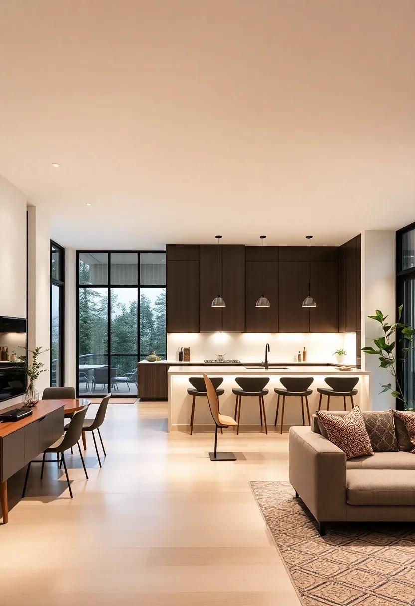 Layered Lighting: Combine ambient, task, and accent lighting sources to create a versatile ambiance perfect for any occasion